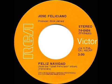 1970 HITS ARCHIVE: Feliz Navidad - Jose Feliciano (stereo 45)