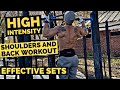 RAW TRAINING BODYWEIGHT ONLY | SHOULDERS AND BACK TRAINING THE MOST EFFECTIVE WAY | REPS AND SETS