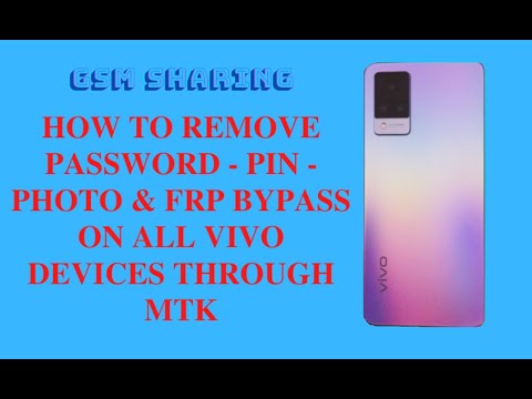 HOW TO REMOVE PIN CODE FOR VIVO V21 5G ON MTK SOFTWARE | VIDEOS FOR ALL VIVO DEVICES IN LISTING ONLY