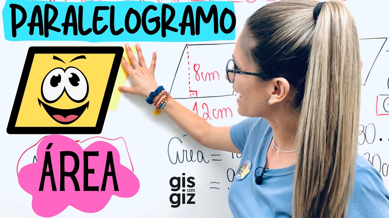 ÁREA DO PARALELOGRAMO | ÁREA DE FIGURAS PLANAS | | PARALELOGRAMO | \Prof. Gis/GEOMETRIA