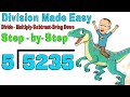 Long Division Made Easy | Step by Step Learning for Beginners | Divide 4-Digit by 1-Digit number