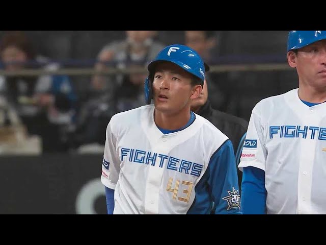 【2回裏】取られたら取り返す!! ファイターズ・水野達稀 プロ初打点となるライトへのタイムリーヒット!! 2023年4月19日 北海道日本ハムファイターズ 対 千葉ロッテマリーンズ