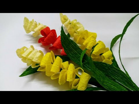 Rupali craft | crepe paper flowers/How To Make Paper Flower From Crepe Paper #1