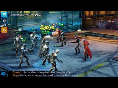 All Gear 10 Fury/Shield team- Ultimus 6 Raid- Marvel Strike Force