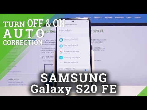 How to Use Auto Correction in SAMSUNG Galaxy S20 FE 5G – Enable Auto Correction in SwiftKey