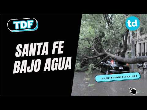 🌧️ Temporal en Santa Fé: más de 200 mm, evacuados y clases suspendidas