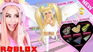 Buying All The Brand New Earth Collection Wings In Royale - roblox royale high all wings