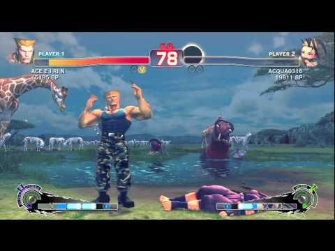SSF4: ACE E I RI N (Guile) VS ACQUA (Ibuki)