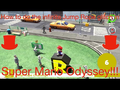 How to do the unlimited jumps in the Jump Rope challenge in Super Mario Odyssey!!!