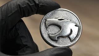 I made a THUNDERCATS coin | Metal Casting with Torch, Spoon, Silicone Mold