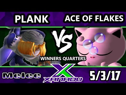 Xanadu 200 - Plank (Sheik, Fox) Vs. Ace of Flakes (Jigglypuff) SSBM WQ - Smash Melee
