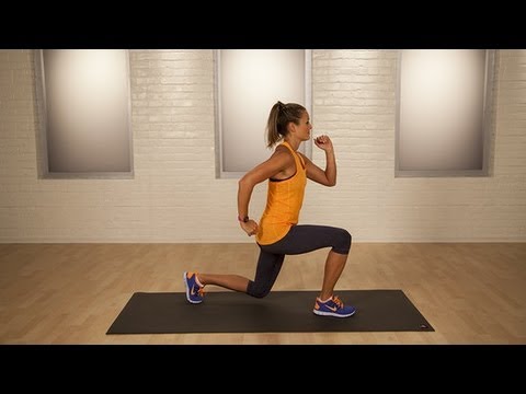 One-Minute Bikini-Booty Challenge: Split Lunge Jumps