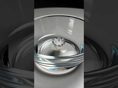 😍 Glass Flower Magic #shorts#youtubeshorts #satisfying #glass #viral #art