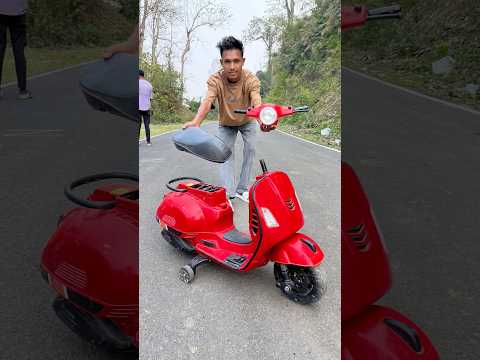 Ekon Amar Red Rc Vaspa Scooter Unboxing and Testing 😍