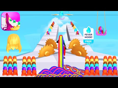 HAIR CHALLENGE ♀   Gameplay All Levels Mobile Game iOS, Android New Game Update Max Levels 91 - YouTube