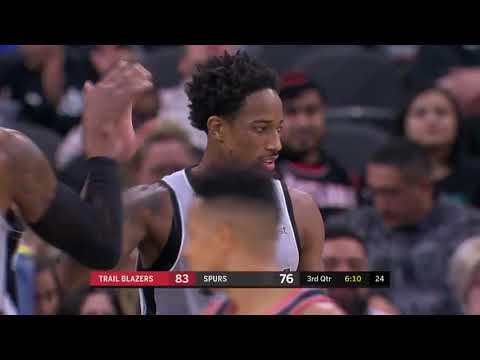 DeMar DeRozan 16 points Highlights vs  Portland Trail Blazers