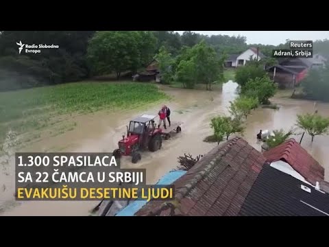 Zbog poplava evakuacije u Srbiji