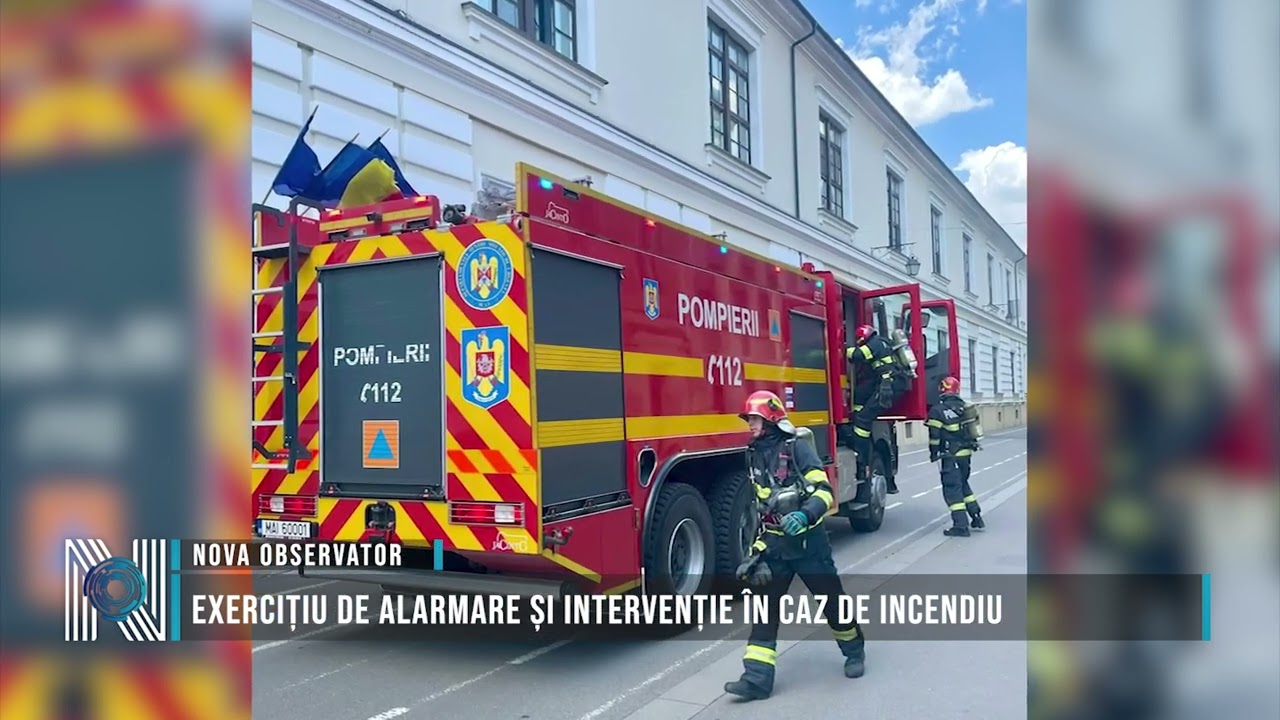 Exercițiu de alarmare și intervenție în caz de incendiu