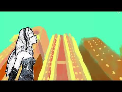 Gravity rush fan animation, more frames, backgrounds and cameras.