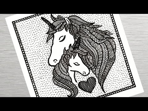Zentangle Art How to Draw a Dog step by step easy tutorial dog drawing doodle vanithaarts