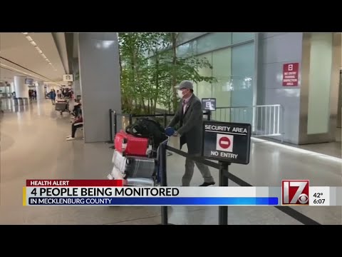 夏洛特地區4人被監測出冠狀病毒 (4 in Charlotte area monitored for coronavirus)