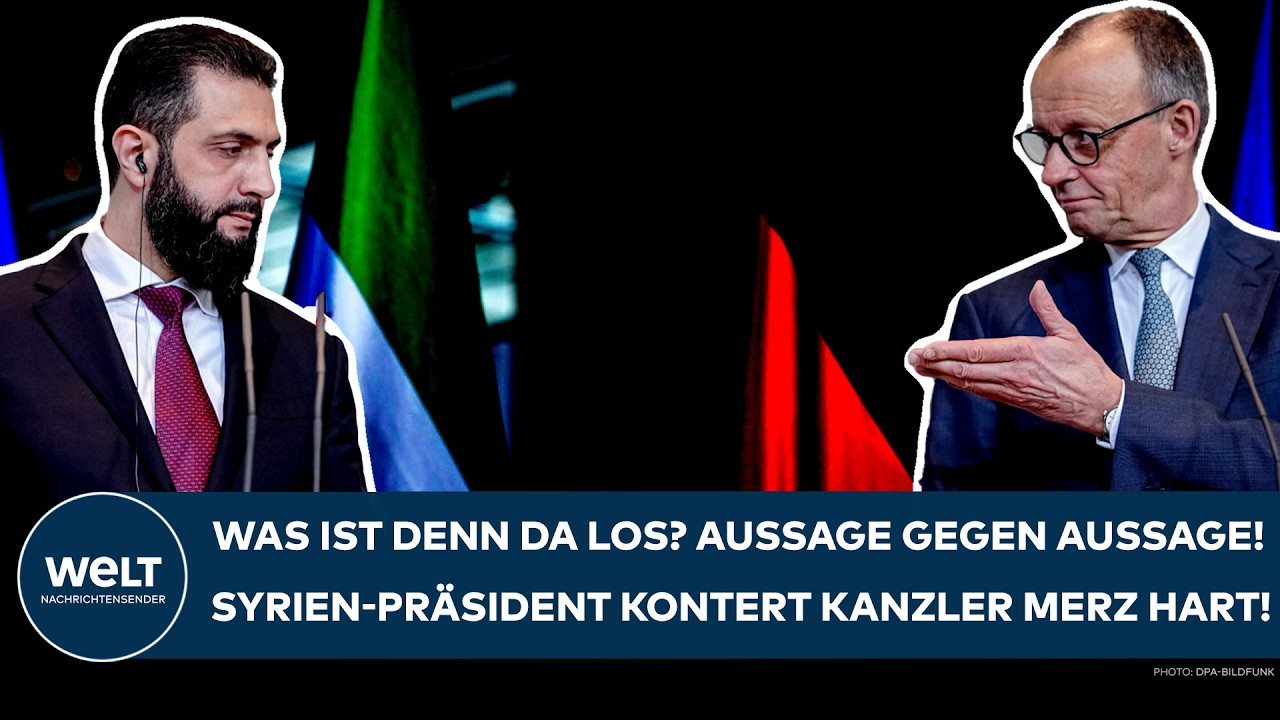 DEUTSCHLAND: Was ist denn da los? Aussage gegen Aussage! Syrien-Präsident kontert Kanzler Merz hart!