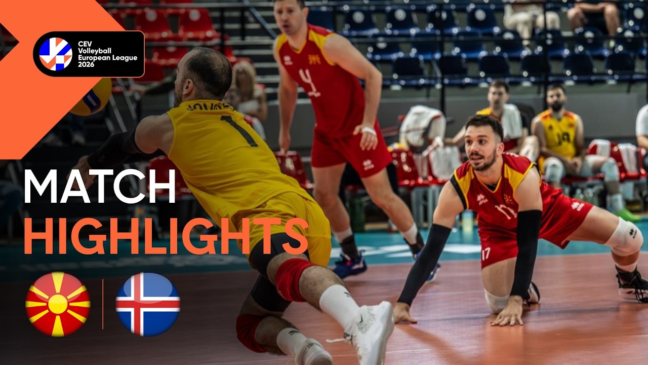 Highlights | North Macedonia vs. Iceland | CEV Volleyball European League 2026 | Men