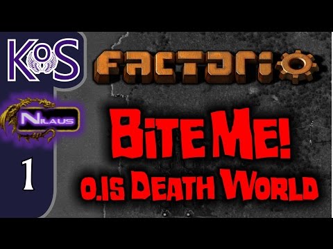 Factorio 0.15 Bite Me! Ep 1: HOW DANGEROUS IS THIS SETTING??? -  Death World COOP MP Gameplay