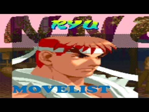 Street Fighter Alpha - Ryu Move List