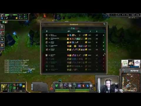 Bjergsen Akali vs Riven [Challenger Ranked solo queue mid]