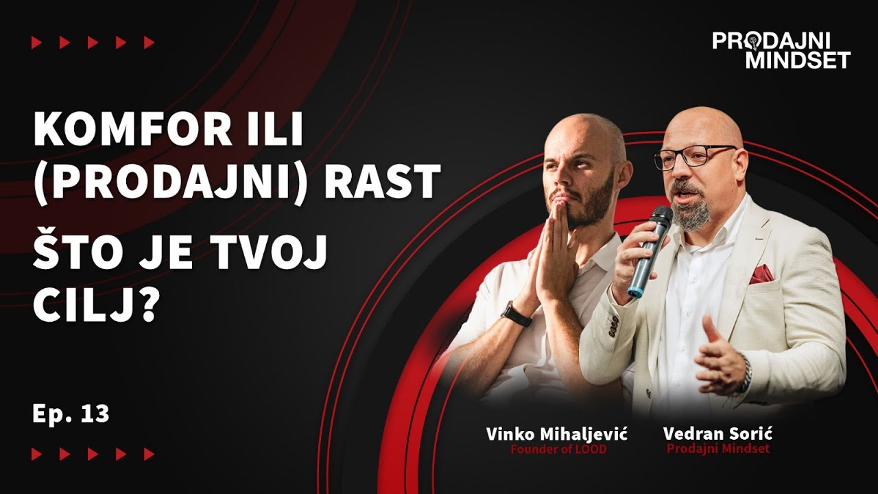 Prodajni Mindset i Vinko Mihaljević@lood - Komfor ili (prodajni) rast - što je tvoj cilj?