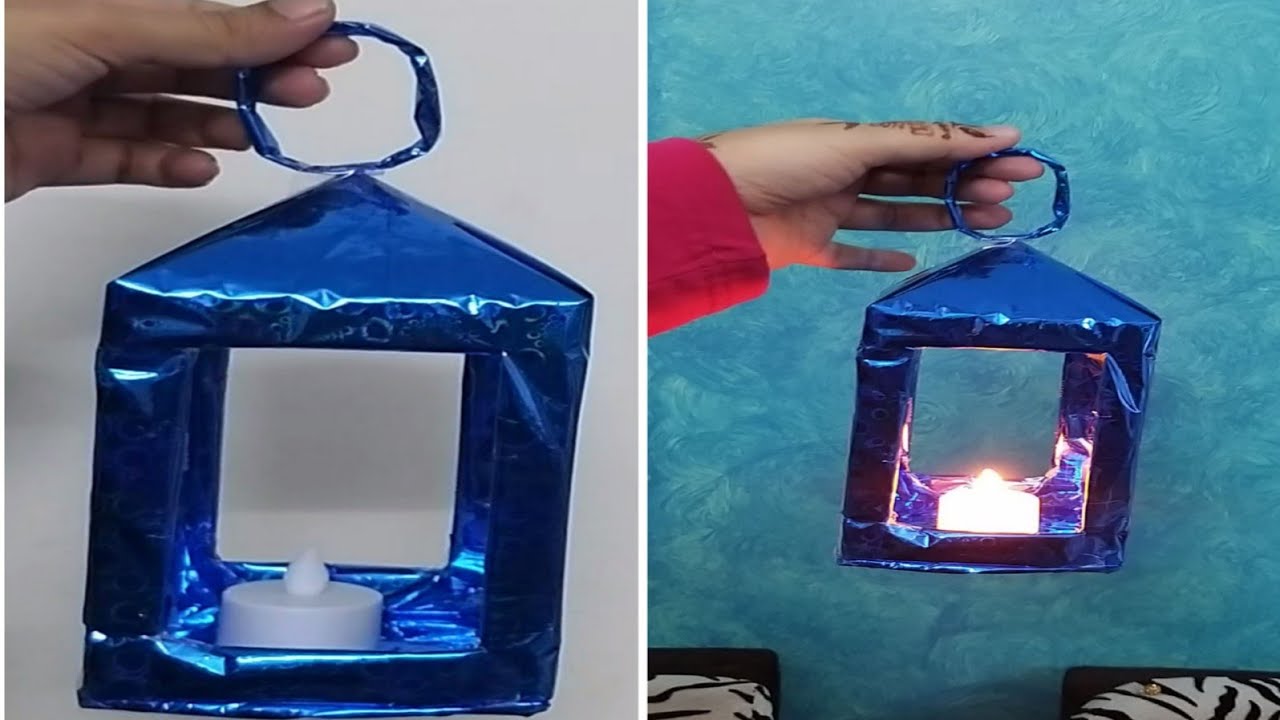 DIY Lantern || LED tea light candle #shorts