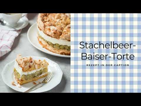 Stachelbeer-Baiser-Torte