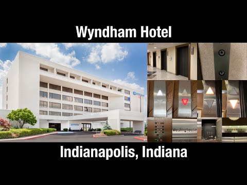 AMAZING VINTAGE Westinghouse Traction Elevators/Lifts - Wyndham Hotel - Indianapolis, IN