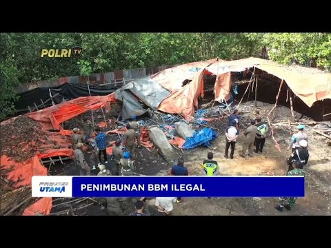 POLRES PRABUMULIH BONGKAR GUDANG BBM ILEGAL