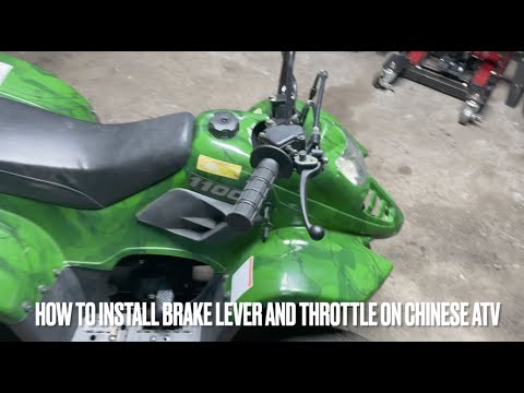 How to install a Brake Lever and Thumb Throttle on a Chinese ATV. Tao Tao. 110cc.