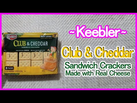 Keebler Club & Cheddar Sandwich Crackers Made with Real Cheese