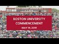 Boston University Commencement 2019