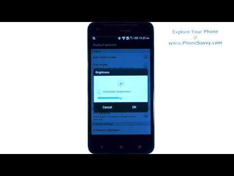 HTC Droid DNA -- How Do I Adjust Screen Brightness