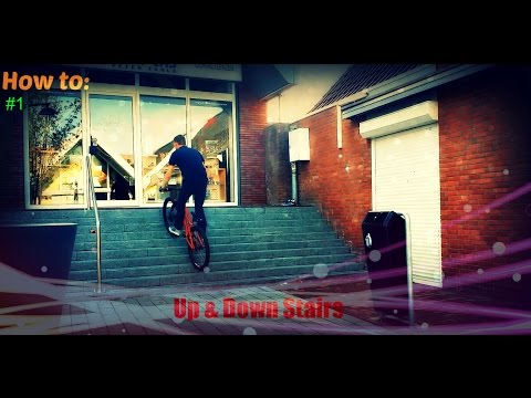 MTB street Dirt jump How to - Drive up And down stairs Tutorial