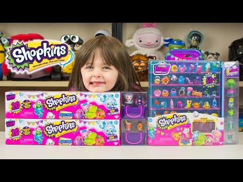 How to Display Shopkins Season 4 Mega Packs Ultra Rare Shopkins Hunt Limited Edition Kinder Playtime Video