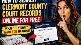 How to search Clermont County court records online for free