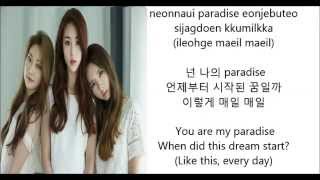 N white – Paradise (Color Coded Han|Rom|Eng Lyrics)