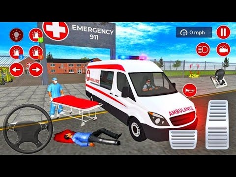 New City Ambulance Rescue Simulator  - 911 US Emergency Ambulance Driving 3D | Gameplay In Android