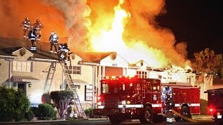preview picture of video 'DFD / Downey Second Alarm Fire'