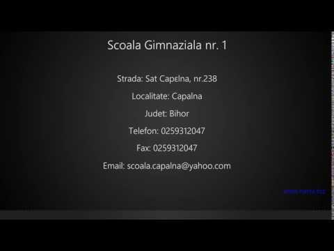 Scoala Gimnaziala nr. 1 Capalna