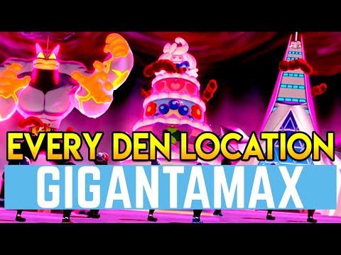 Location of EVERY GIGANTAMAX Pokemon in Sword and Shield | Gmax Raid Den Guide