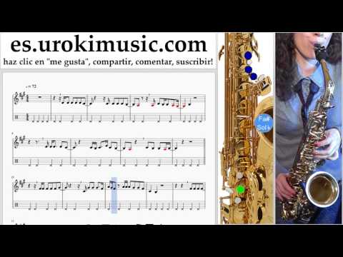 Tutorial de Saxofon (tenor) Lana Del Rey - 13 Beaches Clases Notas um-i927