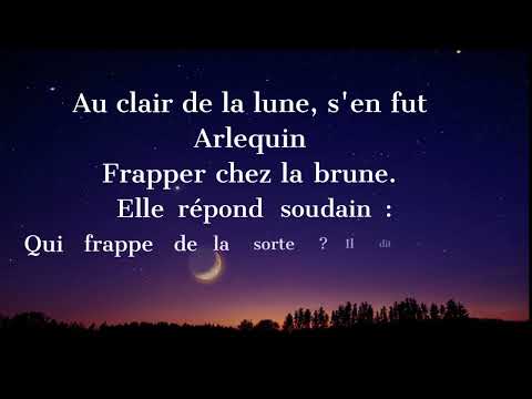 Au Clair de la Lune - Comptine Douce avec Paroles.