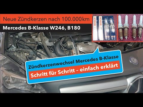 Spark plug replacement in the Mercedes B-Class B180 W246